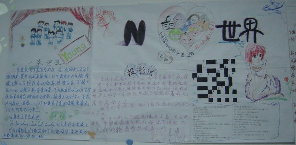 规划大学生活墙报