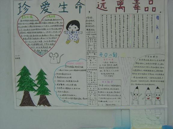 珍爱生命,远离毒品手抄报版面设计图 珍爱生命,远离毒品手抄报版面设计图