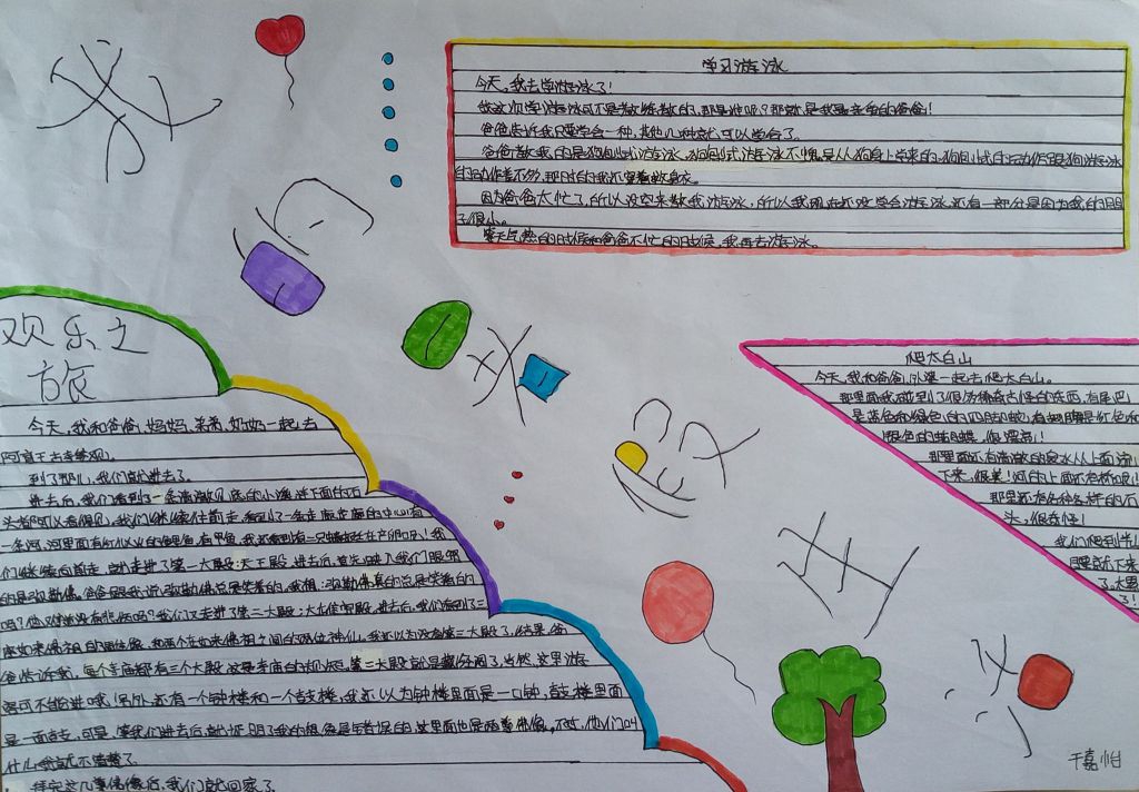 2022快乐暑假手抄报图片 2022快乐暑假手抄报图片