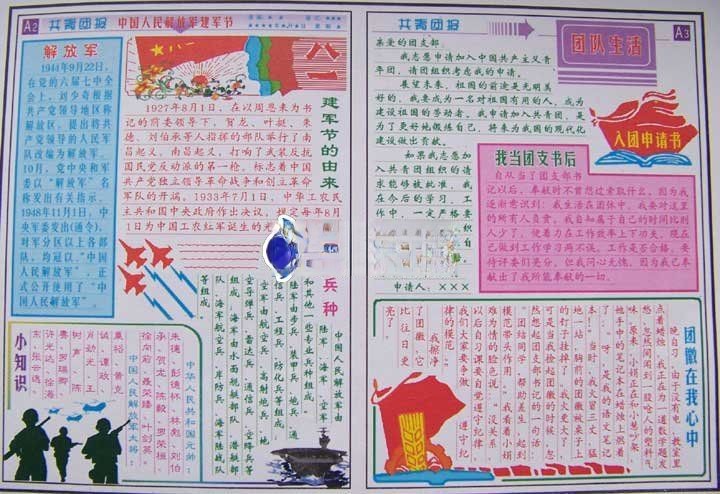 我爱共青团手抄报图片 我爱共青团手抄报图片