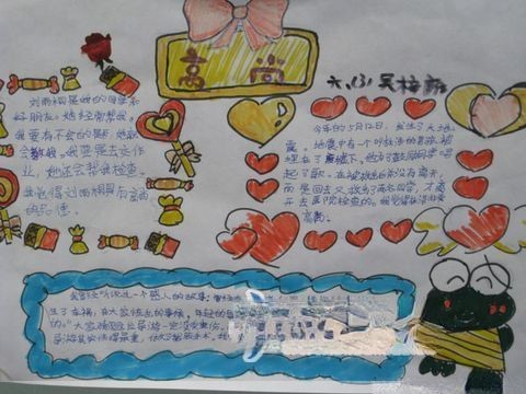 尊敬普通人手抄报图片