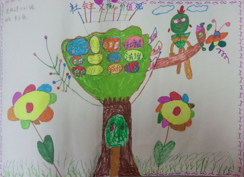 一年级社会主义价值观手抄报 一年级社会主义价值观手抄报