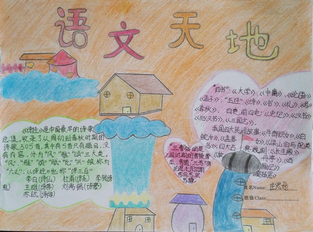 语文知识海洋手抄报