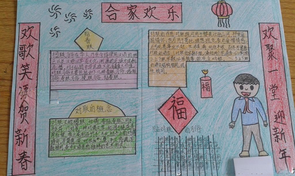 楹联手抄报图片大全