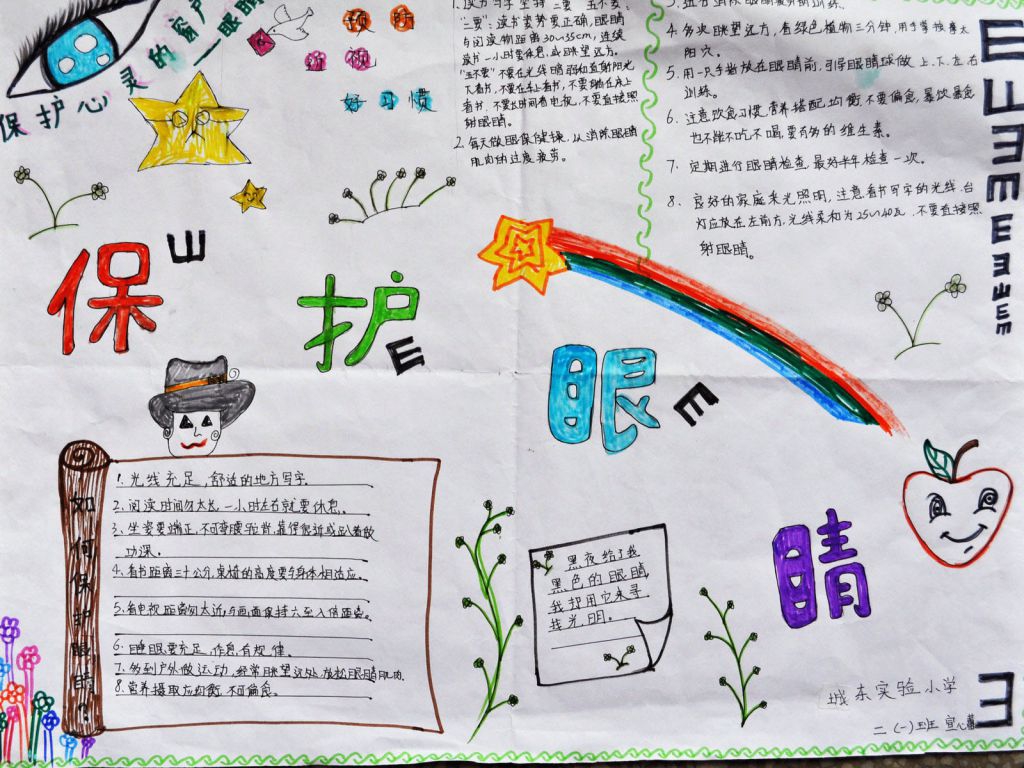 6月6日全国爱眼日手抄报 6月6日全国爱眼日手抄报