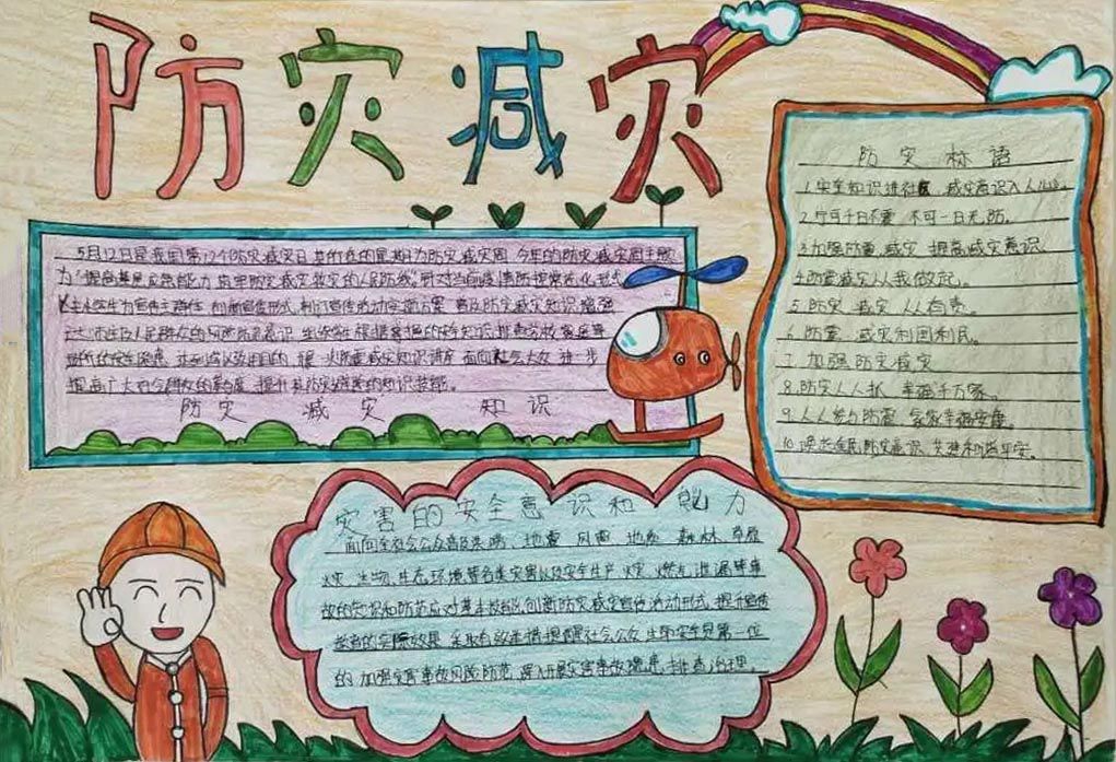 512防灾减灾日手抄报大全，防震减灾珍爱生命