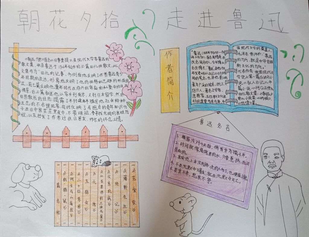 朝花夕拾走进鲁迅手抄报