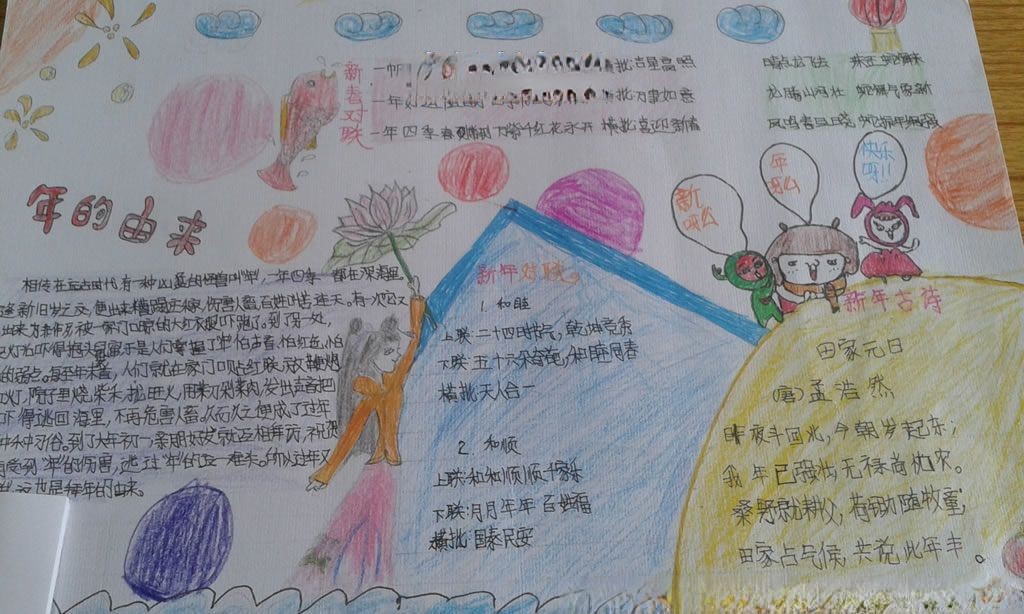 楹联手抄报图片大全