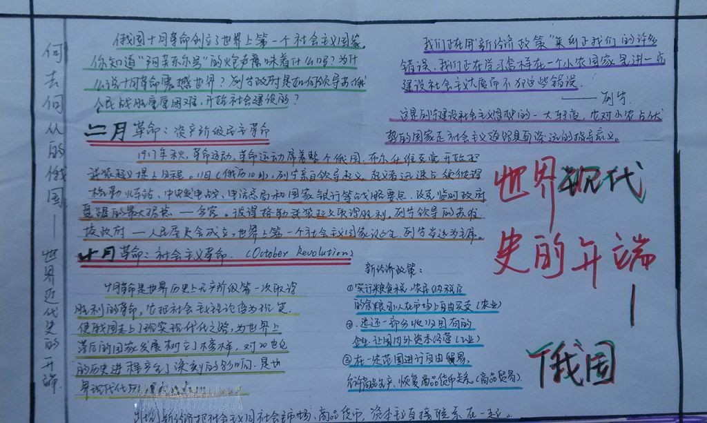 十月革命手抄报 十月革命手抄报