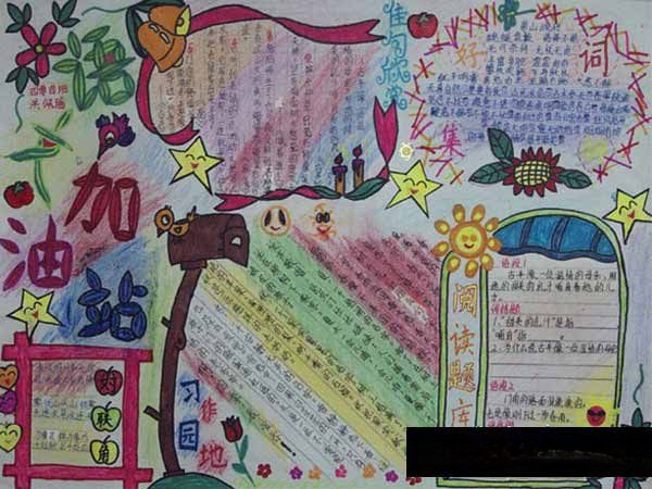 中学生语文手抄报：语文加油站