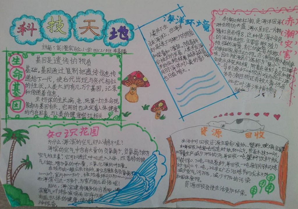 小学生科技手抄报图片大全
