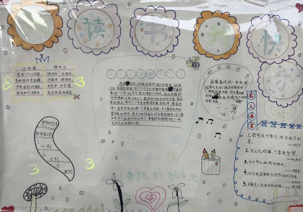 三年级好书推荐手抄报