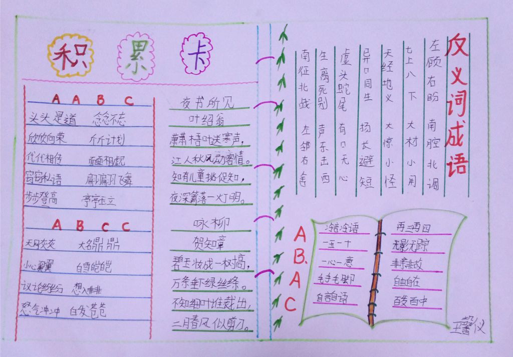 好书推荐卡手抄报