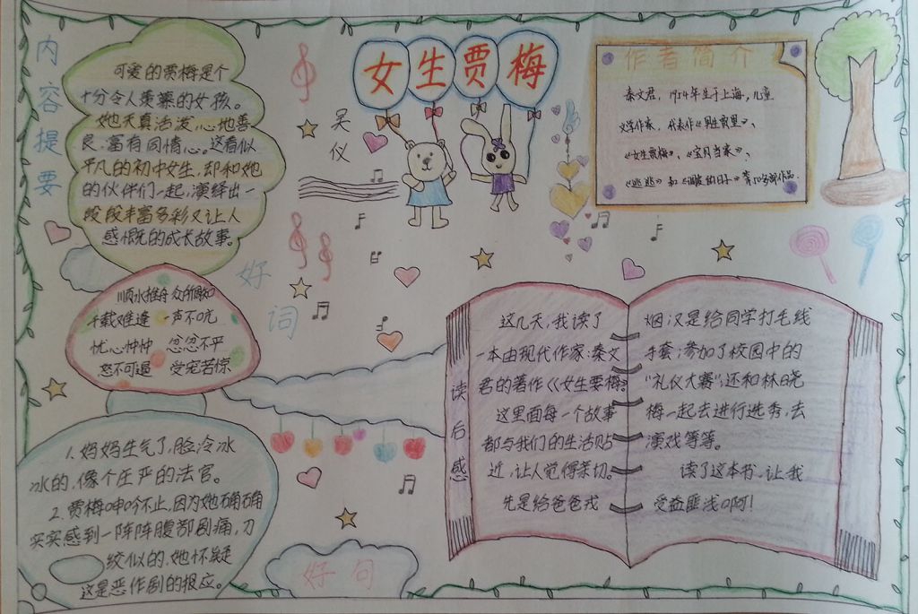 女生贾梅手抄报大全 女生贾梅手抄报大全