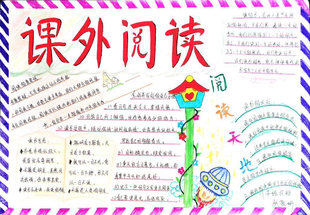 课外阅读获奖手抄报图片展 课外阅读获奖手抄报图片展