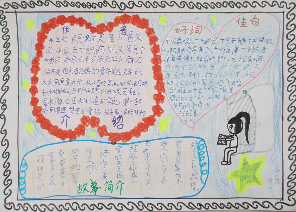 绿野仙踪手抄报大全