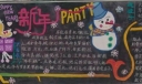 新年party黑板报版面设计