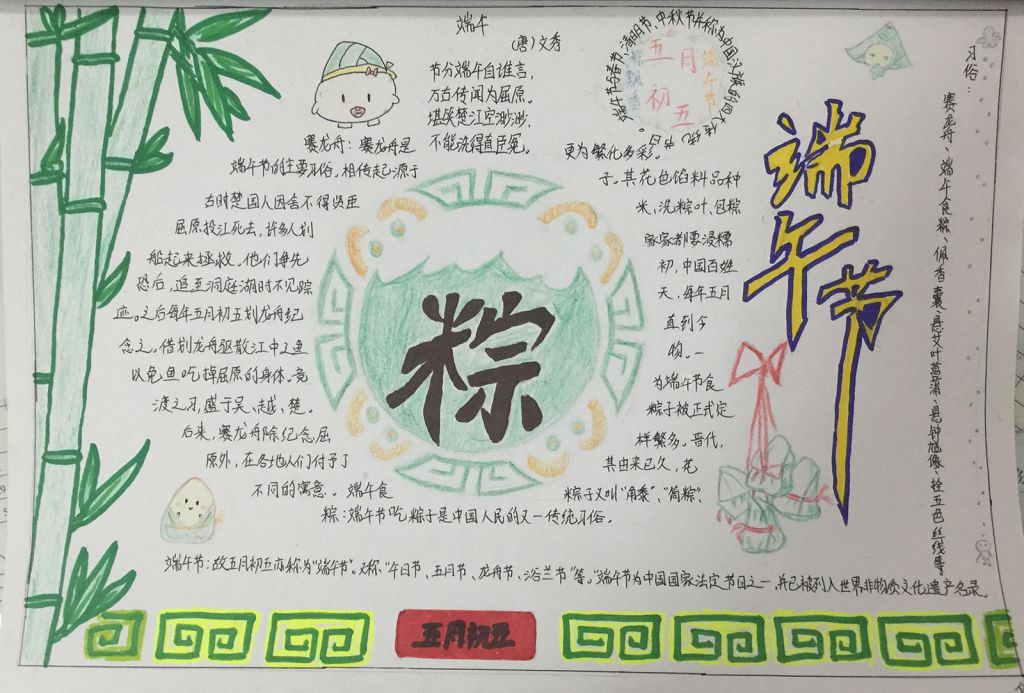 2022端午节手抄报图片大全（高清大图）