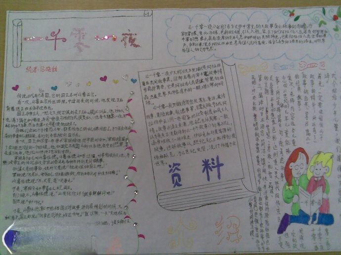 1001夜手抄报作品欣赏