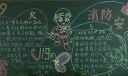119消防黑板报图片