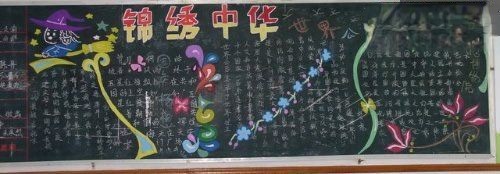 小学生庆祝国庆节黑板报作品荟萃