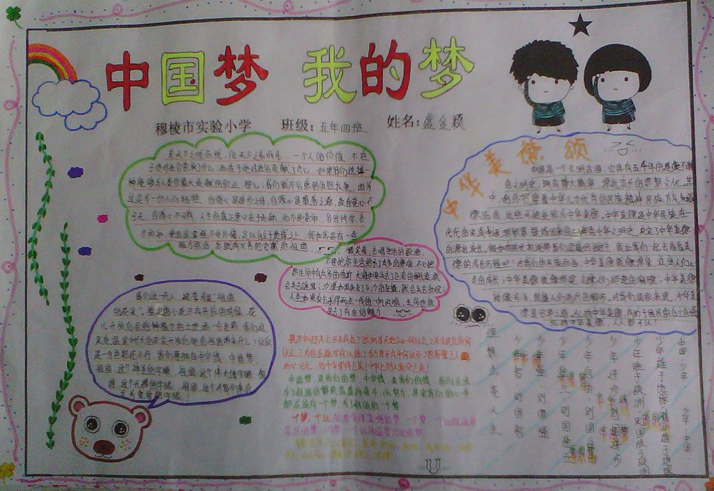 中国梦我的梦手抄报图片大全 中国梦我的梦手抄报图片大全