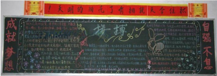 百日誓师黑板报