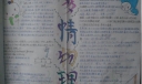 多情物理手抄报版面设计图