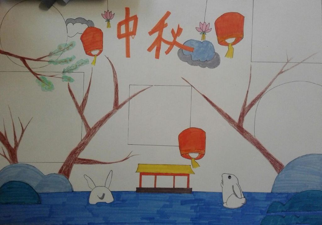 中秋节手抄报模板简单漂亮，值得为孩子收藏