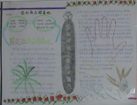 中学生地理手抄报作品欣赏