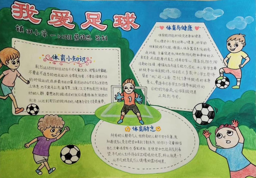 足球文化节手抄报大全，我的足球梦