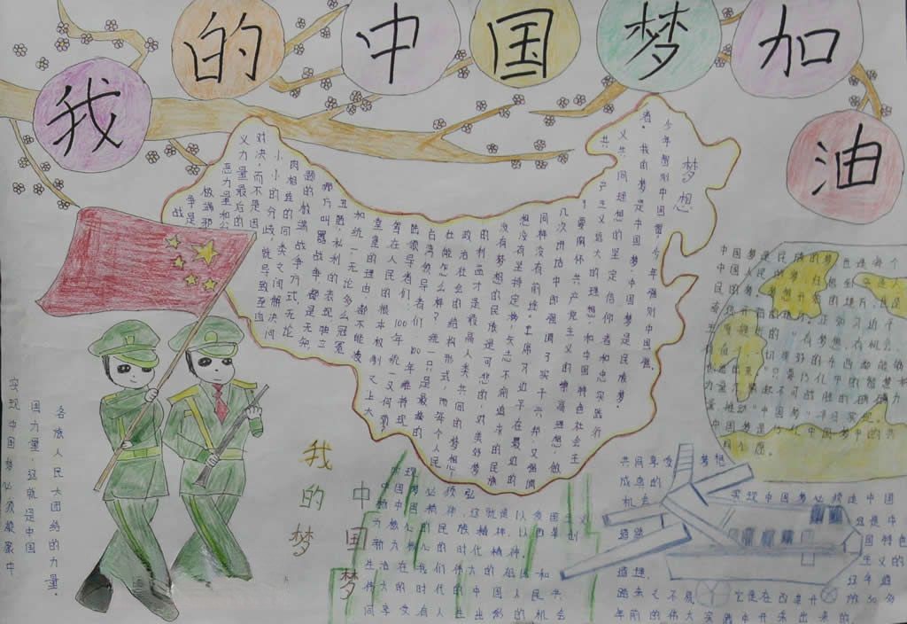 少年心中国梦手抄报