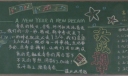 决战期中黑板报图片