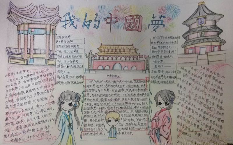 我的中国梦获奖手抄报