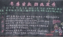 冬季安全防范宣传黑板报图片
