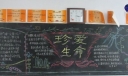 珍爱生命黑板报图片
