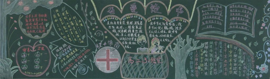 走进书香乐园黑板报