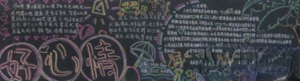 心理教育黑板报设计：好心情