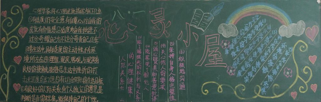 心灵小屋黑板报