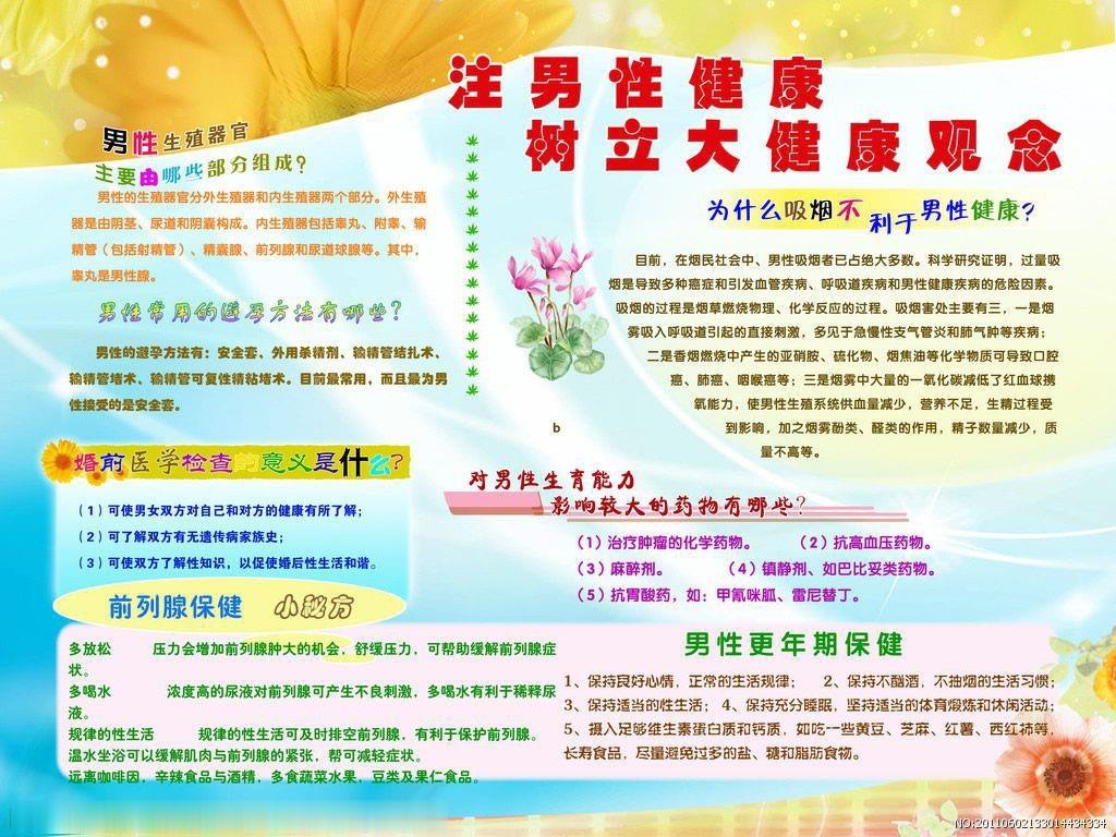 关注男性健康黑板报图片