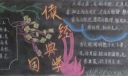 读经典国学品灿烂文化黑板报