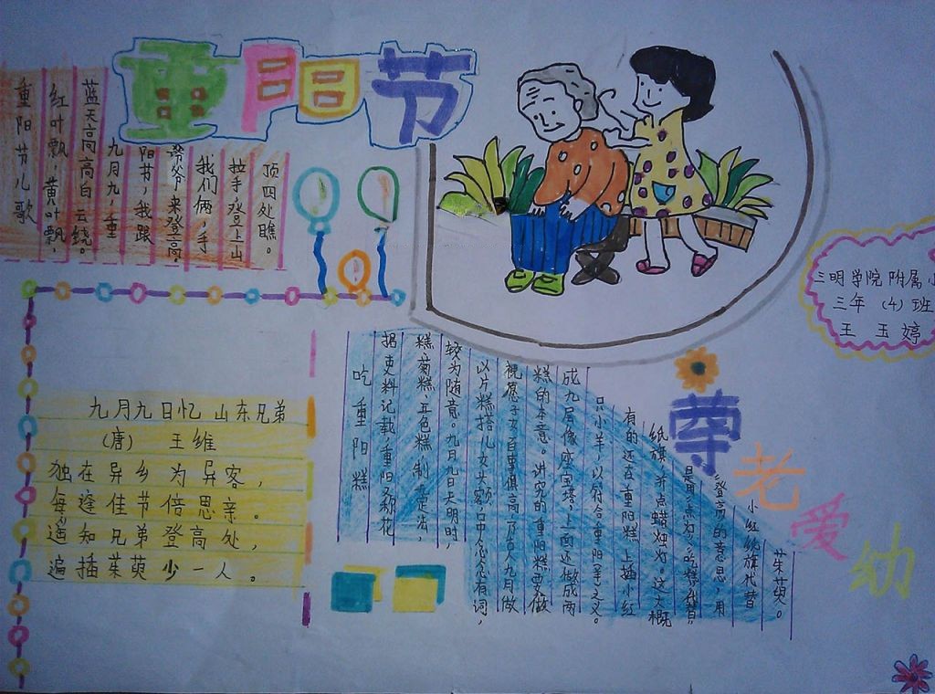 2022年重阳节手抄报大全