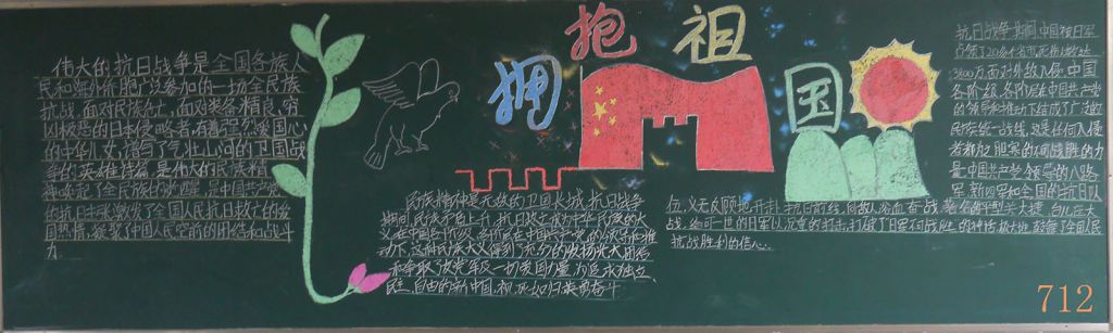弘扬民族精神黑板报大全