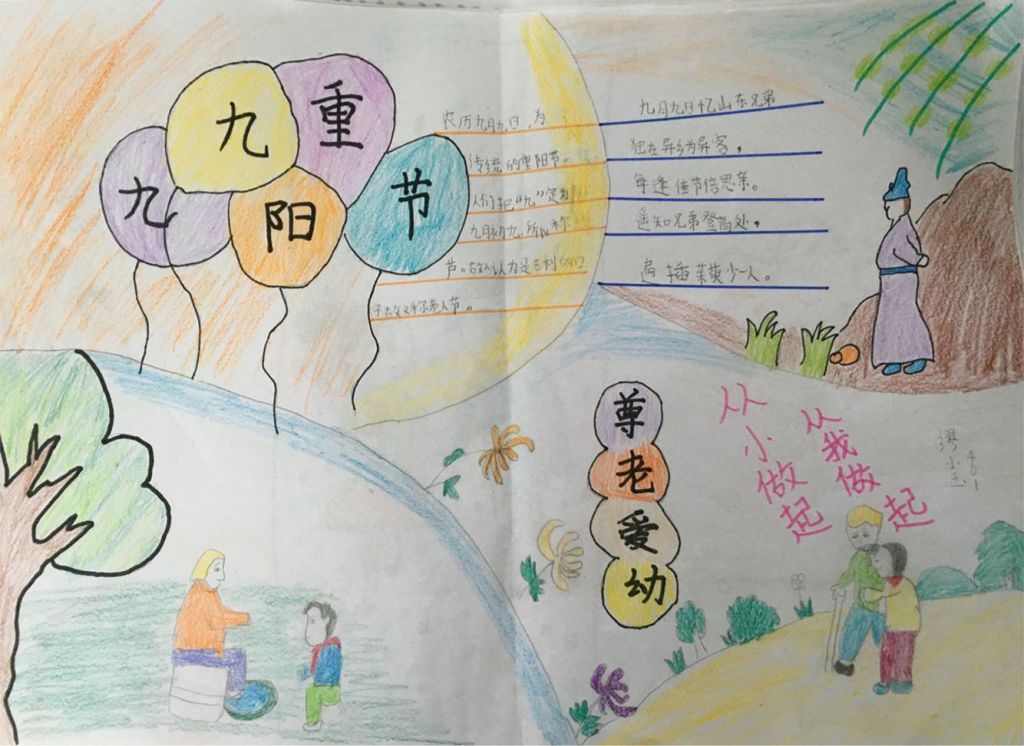 重阳节手抄报图片欣赏