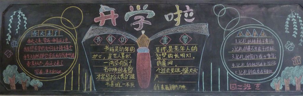 2022新学期开学啦黑板报