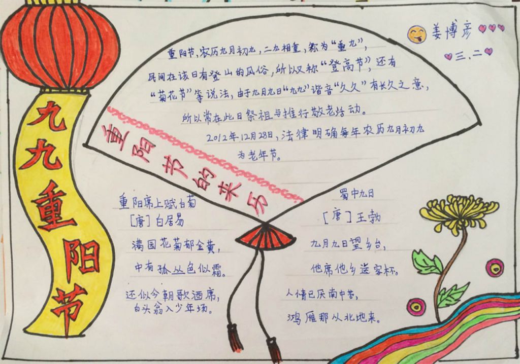 重阳手抄报图片
