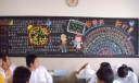 高二学生第一期黑板报：新学期 新打算 弘扬民族精神