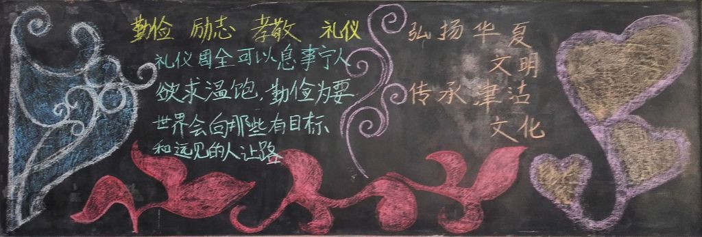 弘扬华夏文明黑板报
