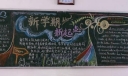 高三新学期黑板报版面设计图