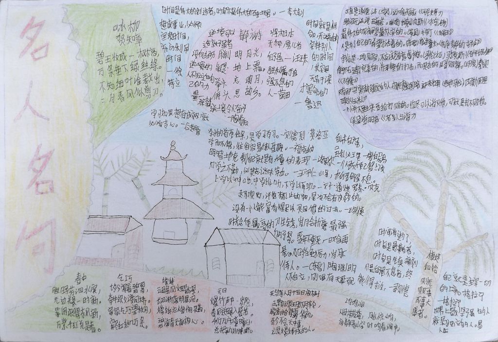 古人风韵手抄报：诗人的故事